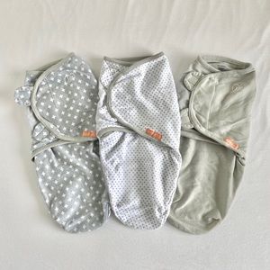 SwaddleMe Original Swaddle. Size Small, 0-3 Months. (Criss Cross Polka Dot)
